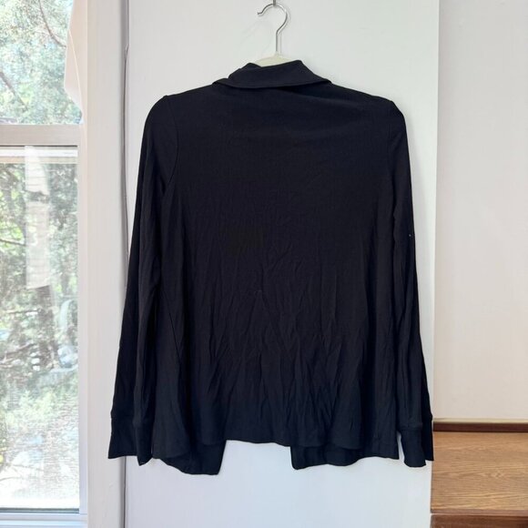 New SKIMS Soft Lounge Sleep Top Long Sleeve Button Down Shirt in Onyx Black XS - Picture 3 of 9